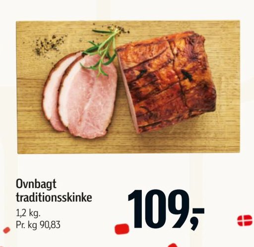 Ovnbagt traditionsskinke 1,2 kg. – Føtex