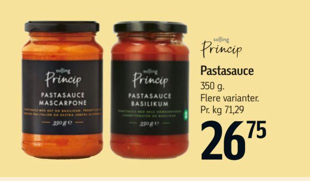 Pastasauce 350 g. Flere varianter. – Føtex