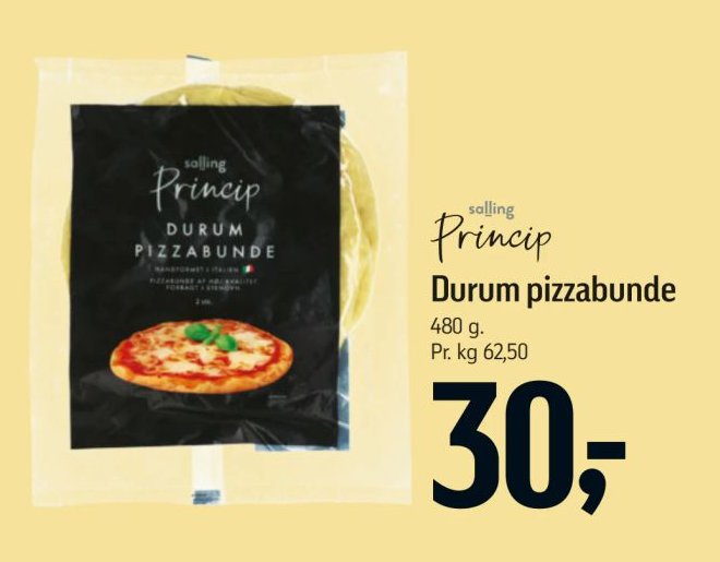 Durum pizzabunde 480 g. – Føtex