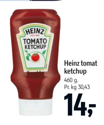 Heinz tomat ketchup 460 g – Føtex