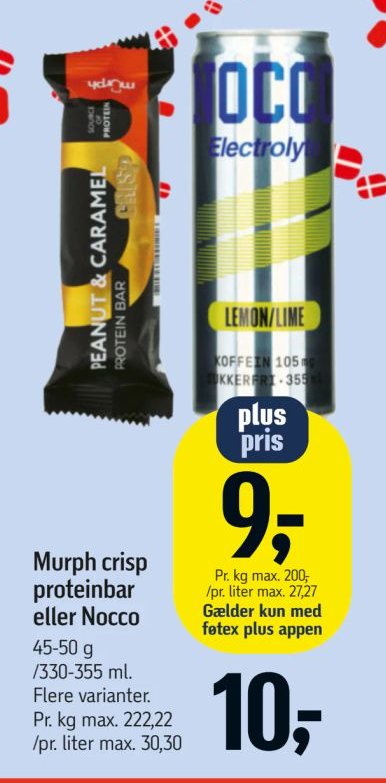 Morph crisp proteinbar eller Nocco 45-50 g / 330-355 ml. Flere varianter. – Føtex