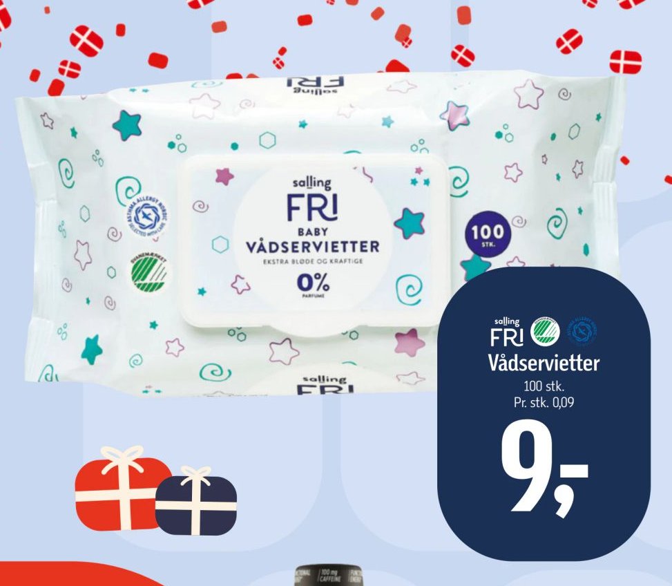Salling FRI Vådservietter 100 stk. – Føtex
