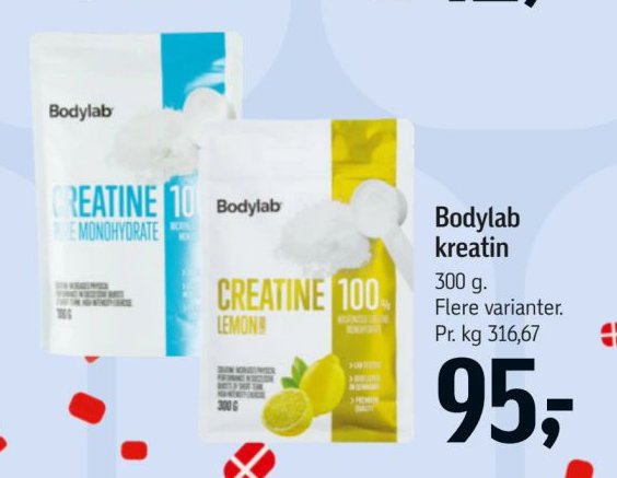 Bodylab kreatin 300 g. Flere varianter. – Føtex