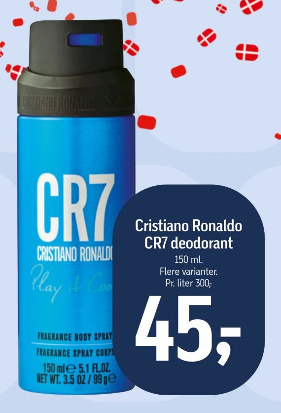 Cristiano Ronaldo CR7 deodorant 150 ml. Flere varianter. – Føtex