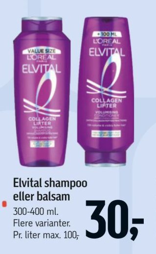 Elvital shampoo eller balsam 300-400 ml – Føtex