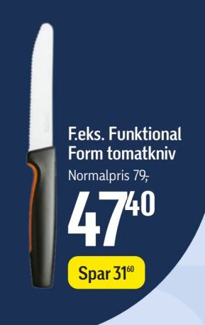 F.eks. Funktional Form tomatkniv – Føtex