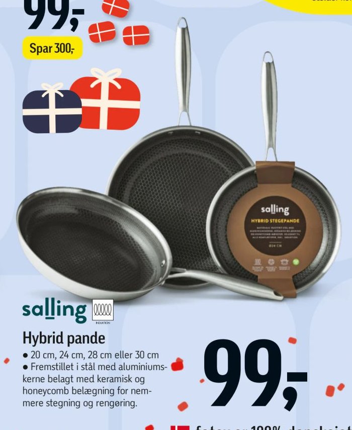 Hybrid pande 20 cm, 24 cm, 28 cm eller 30 cm – Føtex