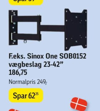 Sinox One SOB0152 vægbeslag 23-42" – Føtex
