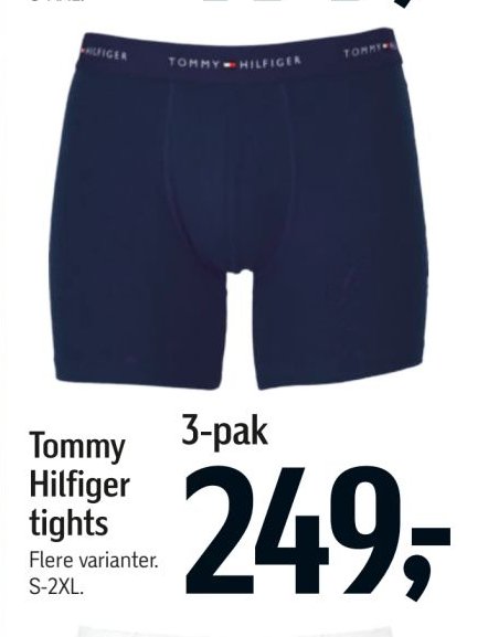 Tommy Hilfiger 3-pak tights Flere varianter. S-2XL. – Føtex