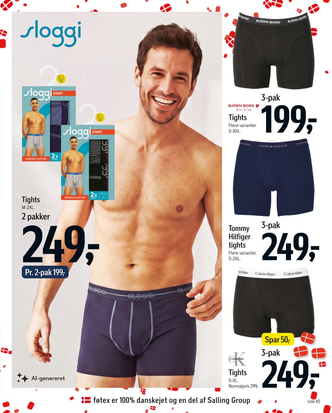 BJÖRN BORG 3-pak Tights Flere varianter. S-XXL. – Føtex