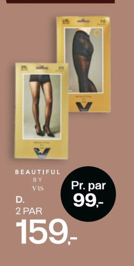 VRS strømpebukser 2 par – Føtex