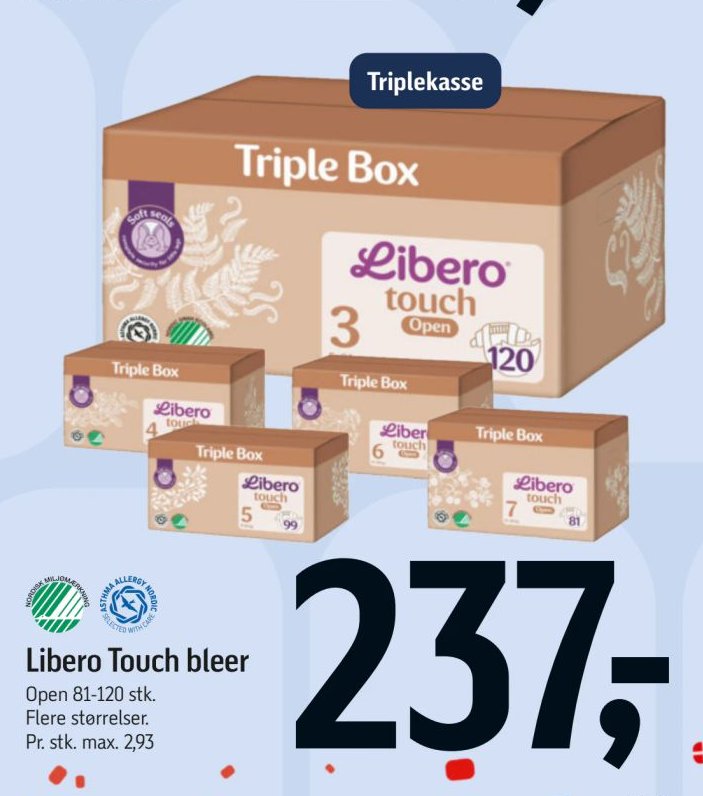 Libero Touch bleer Open 81-120 stk. – Føtex