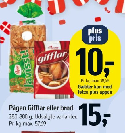 Pågen Gifflar eller brød 280-800 g. Udvalgte varianter. – Føtex