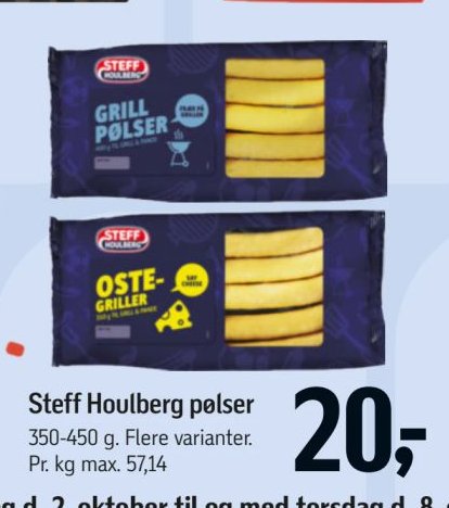 Steff Houlberg pølser – Føtex