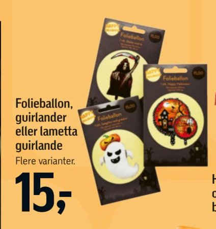 Folieballon, guirlander eller lametta guirlande Flere varianter. – Føtex