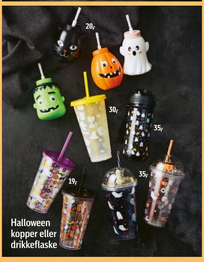 Halloween kopper eller drikkeflaske – Føtex