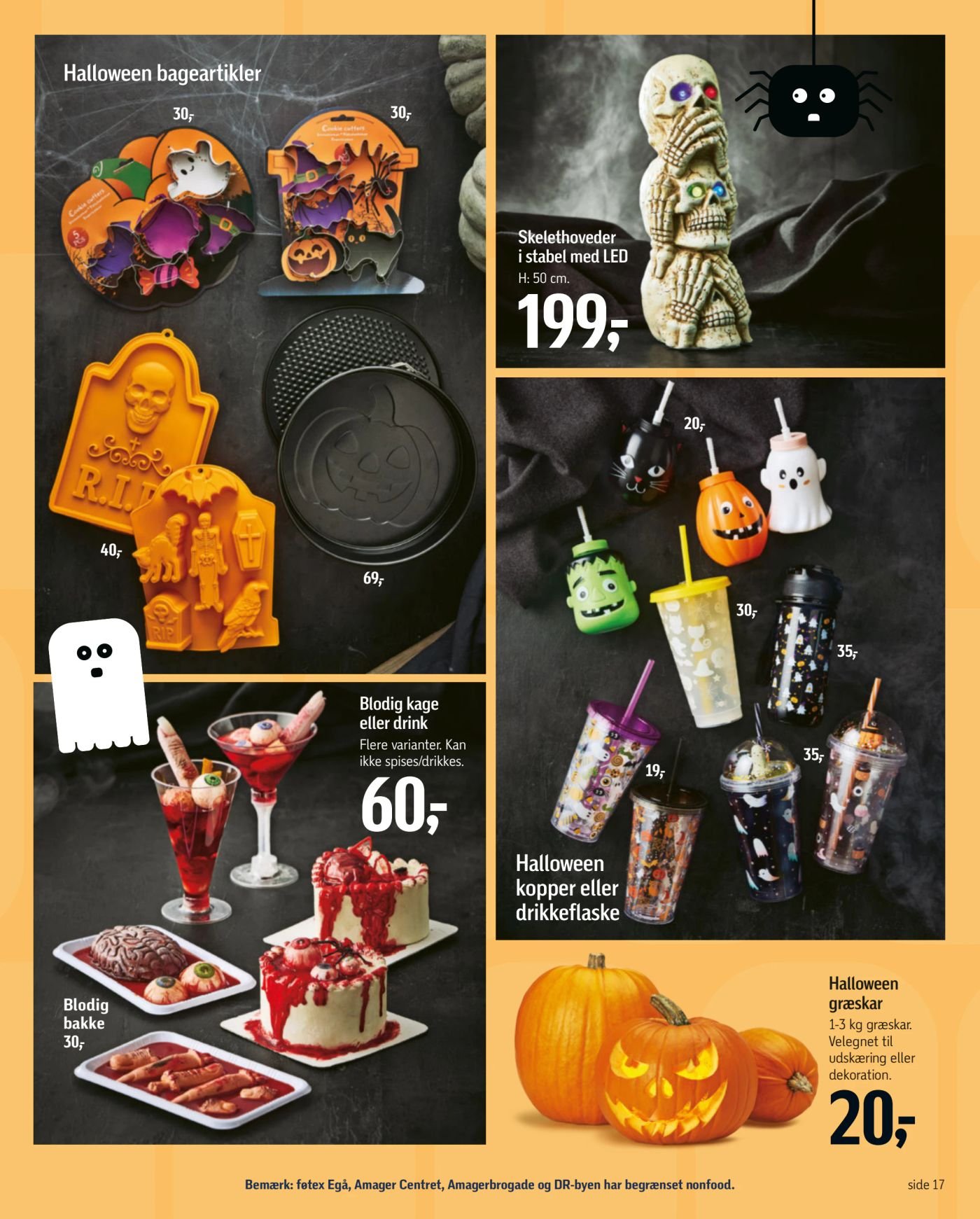Halloween kopper eller drikkeflaske – Føtex
