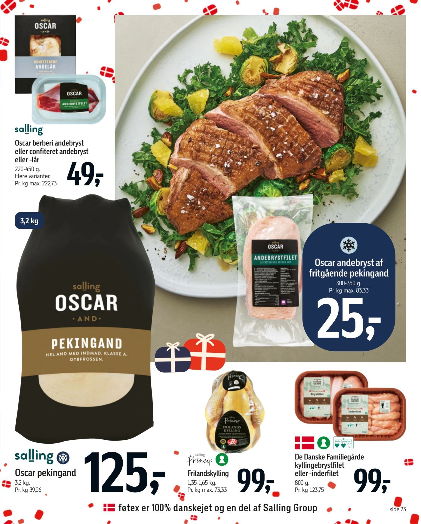 Oscar andebryst af fritgående pekingand 300-350 g. – Føtex