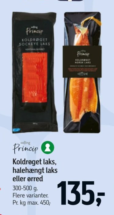 Koldrøget laks, halehængt laks eller ørred 300-500 g. Flere varianter. – Føtex