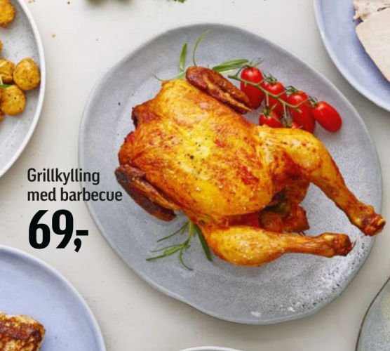 Grillkylling med barbecue – Føtex