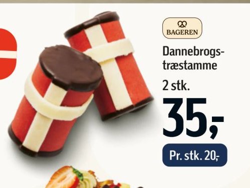 Dannebrogs-træstamme 2 stk. – Føtex