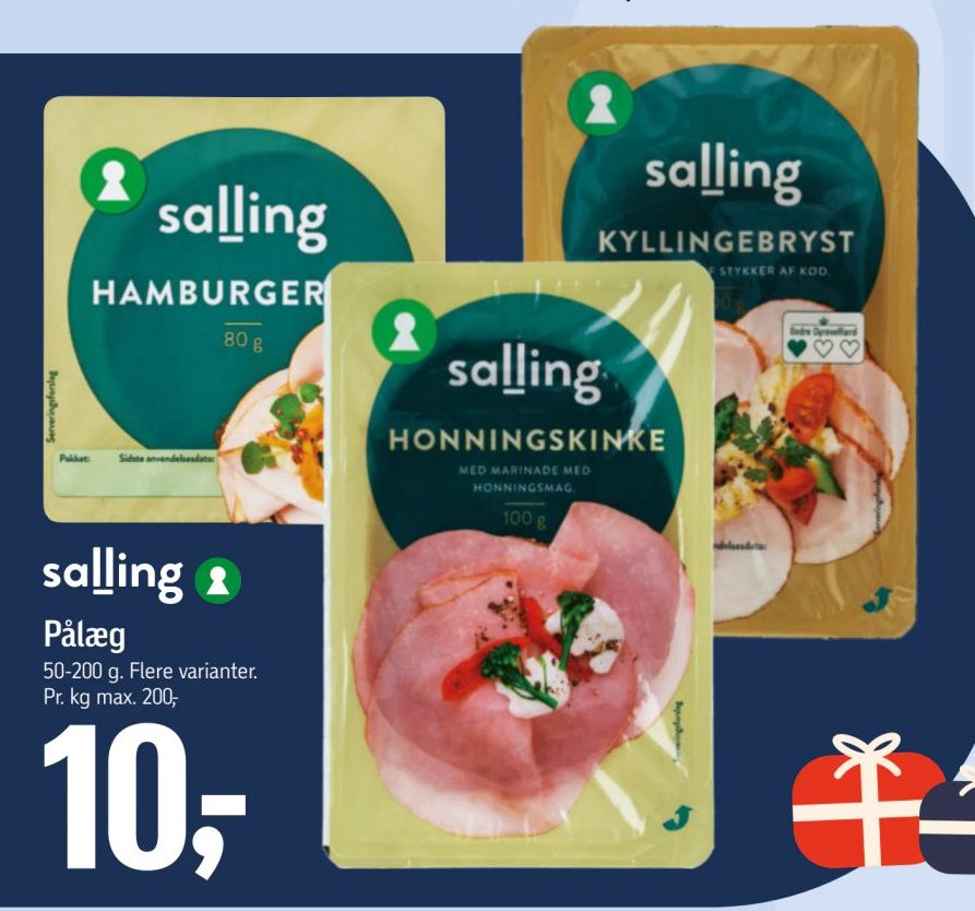 Salling Pålæg 50-200 g. Flere varianter. – Føtex