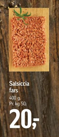 Salsiccia fars 400 g. – Føtex