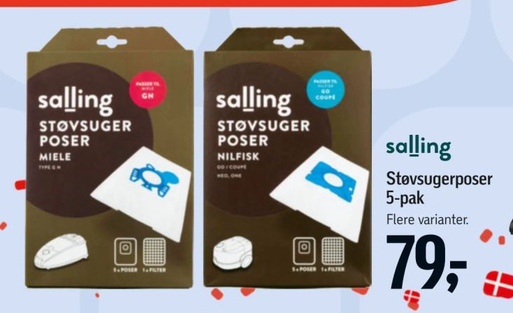 salling Støvsugerposer 5-pak Flere varianter – Føtex