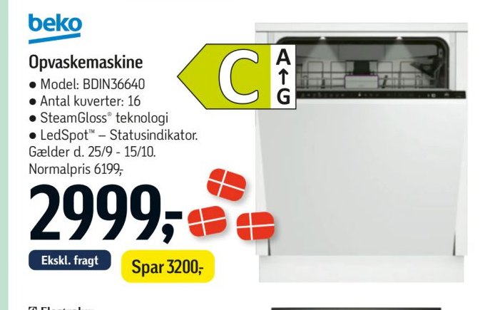 beko opvaskemaskine BDIN36640 – Føtex