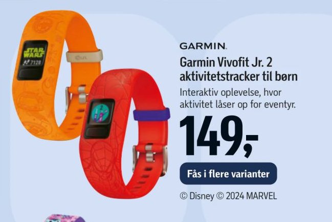 Garmin Vivofit Jr. 2 aktivitetstracker til børn – Føtex