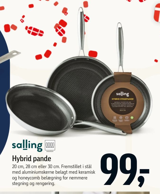 salling Hybrid pande 20 cm, 28 cm eller 30 cm – Føtex