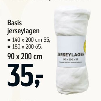 Basis jerseylagen 90 x 200 cm – Føtex