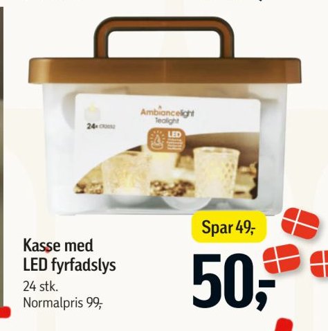 Kasse med LED fyrfadslys 24 stk. – Føtex