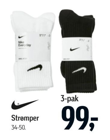 Strømper 3-pak 34-50 – Føtex