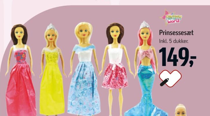 Prinsessesæt – Føtex