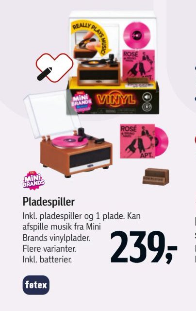 Pladespiller – Føtex