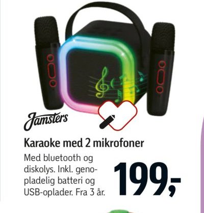Karaoke med 2 mikrofoner – Føtex