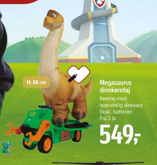 Megasaurus dinokøretøj – Føtex