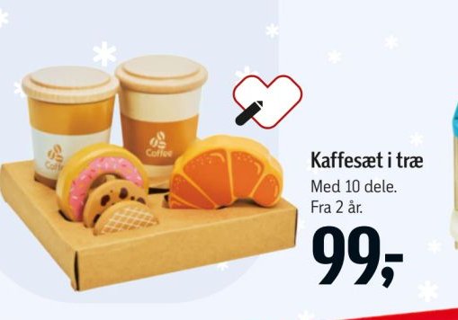 Kaffesæt i træ – Føtex