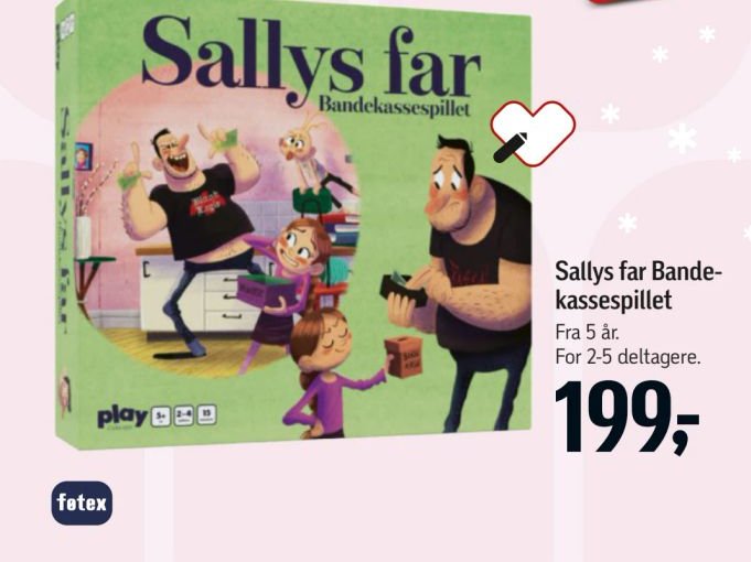 Sallys far Bandekassespillet – Føtex
