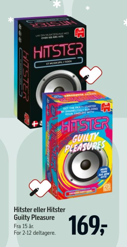 Hitster eller Hitster Guilty Pleasure – Føtex