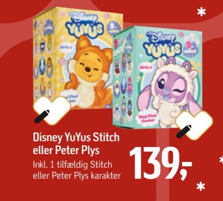 Disney YuYus Stitch eller Peter Plys – Føtex