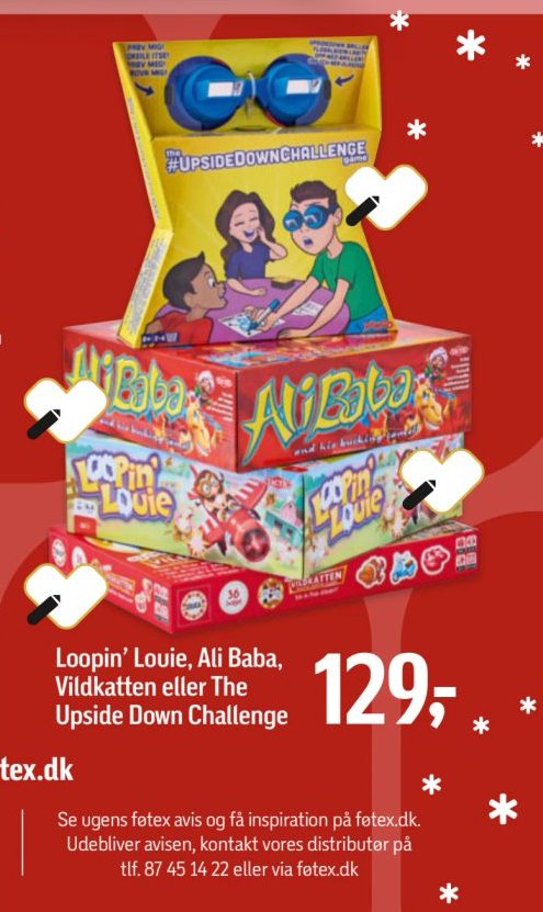 Loopin’ Louie, Ali Baba, Vildkatten eller The Upside Down Challenge – Føtex