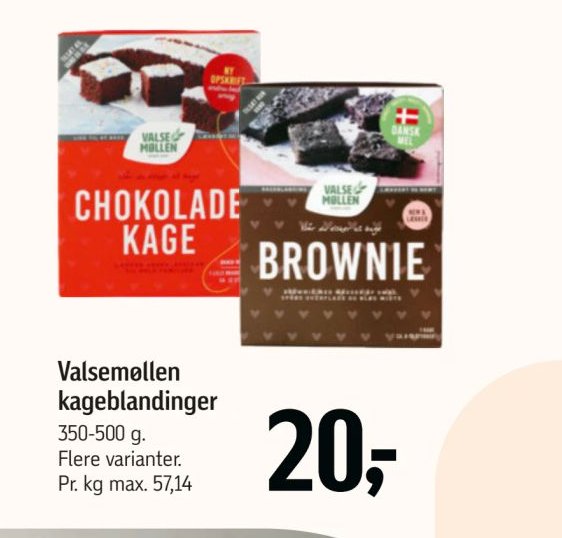 Valsemøllen kageblandinger – Føtex