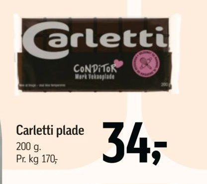 Carletti plade – Føtex