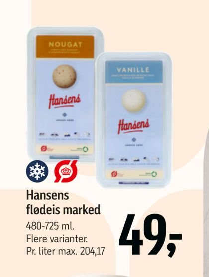 Hansens flødeis marked – Føtex