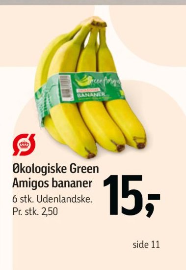 Økologiske Green Amigos bananer – Føtex