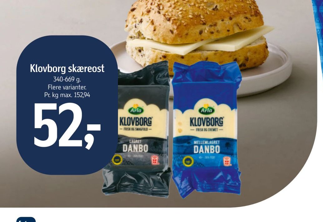Klovborg skæreost – Føtex