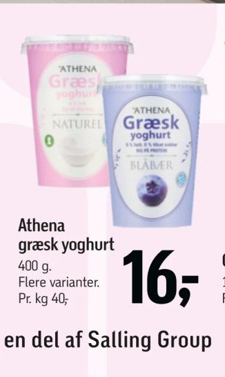 Athena græsk yoghurt – Føtex