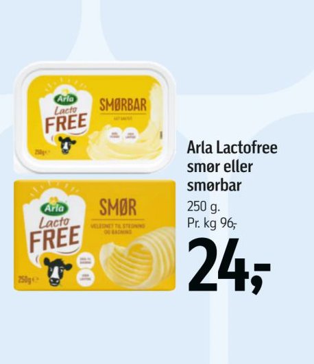 Arla Lactofree Smør – Føtex